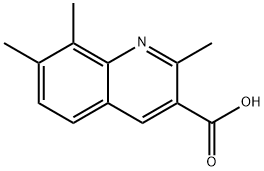 2,7,8-TRIMETILQUINOLINE-3-CARBOXYLIC ACID 结构式