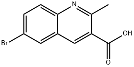 6-溴-2-甲基喹啉-3-羧酸 结构式
