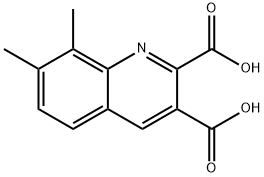 7,8-DIMETHYLQUINOLINE-2,3-DICARBOXYLIC ACID 结构式