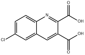 6-CHLOROQUINOLINE-2,3-DICARBOXYLIC ACID 结构式