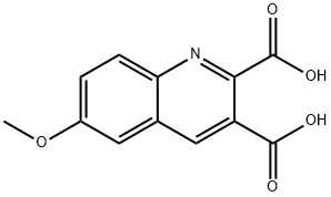 6-METHOXYQUINOLINE-2,3-DICARBOXYLIC ACID 结构式