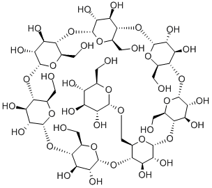 6-O-ALPHA-D-葡萄糖- BETA-环糊精 结构式