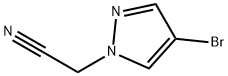 2-(4-溴-1H-吡唑-1-基)乙腈 结构式