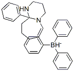 1,8-DIAZABICYCLO(5,4,0)UNDECENE-7-TETRAPHENYLBORATE 结构式