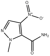1-甲基-4-硝基-1H-吡唑-5-甲酰胺 结构式