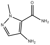 4-氨基-1-甲基-1H-吡唑-5-甲酰胺 结构式