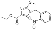 3-(2-NITROPHENYL)IMIDAZO[2,1-B]THIAZOLE-6-CARBOXYLIC ACID ETHYL ESTER 结构式