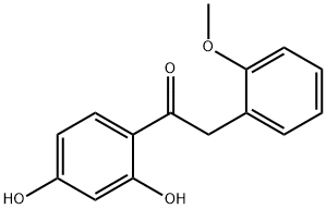 1-(2,4-二羟苯基)-2-(2-甲氧苯基)乙酮 结构式