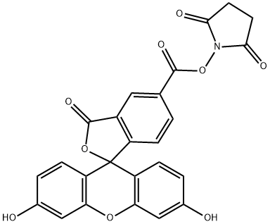 5-羧基荧光素琥珀酰亚胺酯 结构式