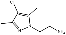 2-(4-chloro-3,5-dimethyl-1H-pyrazol-1-yl)ethanamine(SALTDATA: FREE) 结构式