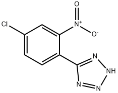 5-(2-硝基-4-氯苯基)-2H-四唑 结构式