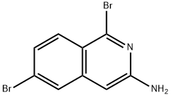1,6-二溴异喹啉-3-胺 结构式