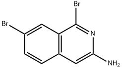 1,7-二溴异喹啉-3-胺 结构式