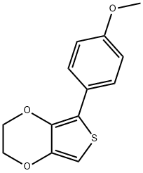 2,3-二氢-5-(4-甲氧基苯基)-噻吩并[3,4-B]-1,4-二噁英 结构式