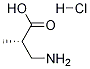 (S)-3-AMINO-2-METHYLPROPANOIC ACID-HCL 结构式