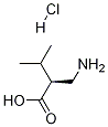 (S)-2-(氨基甲基)-3-甲基丁酸 结构式