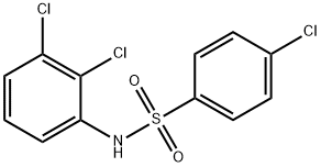 4-氯-N-(2,3-二氯苯基)苯磺酰胺 结构式