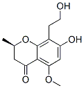 (R)-2,3-Dihydro-7-hydroxy-8-(2-hydroxyethyl)-5-methoxy-2-methyl-4H-1-benzopyran-4-one 结构式