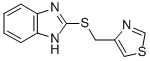 1H-BENZIMIDAZOLE, 2-[(4-THIAZOLYLMETHYL)THIO]- 结构式