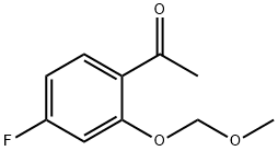 1-(4-氟-2-(甲氧基甲氧基)苯基)乙-1-酮 结构式