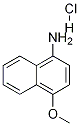 4-甲氧基萘-1-胺盐酸盐 结构式