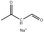 (E)-3-羰基丁-1-烯-1-醇酸钠 结构式