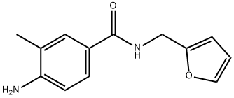 3-甲基-4-氨基-N-(2-呋喃基甲基)苯甲酰胺 结构式