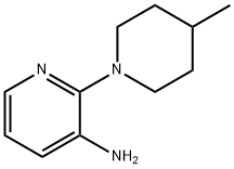 2-(4-Methyl-1-piperidinyl)-3-pyridinylamine 结构式