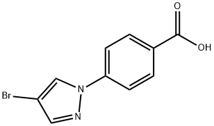 4-(4-溴吡唑-1-基)苯甲酸 结构式
