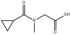 2-(1-环丙基-N-甲基甲酰氨基)乙酸 结构式