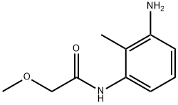 N-(3-氨基-2-甲基苯)-2-甲氧基乙酰胺 结构式