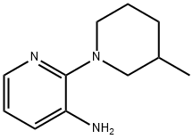 2-(3-甲基哌啶-1-基)吡啶-3-胺 结构式