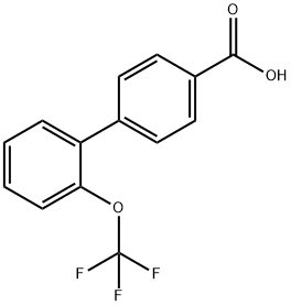 4-[2-(三氟甲氧基)苯基]苯甲酸 结构式