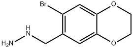 (7-BROMO-2,3-DIHYDRO-1,4-BENZODIOXIN-6-YL)METHYL]HYDRAZINE HYDROCHLORIDE 结构式