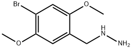 (4-bromo-2,5-dimethoxybenzyl)hydrazine 结构式