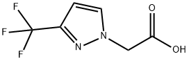 [3-(三氟甲基)-1H-吡唑-1-基]乙酸 结构式