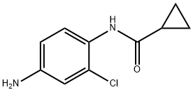 N-(4-amino-2-chlorophenyl)cyclopropanecarboxamide 结构式