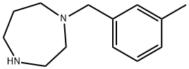 1-(3-甲基苄基)高哌嗪 结构式