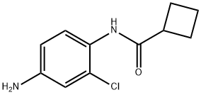 N-(4-amino-2-chlorophenyl)cyclobutanecarboxamide 结构式