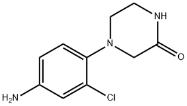 4-(2-氯-4-氨基苯基)哌嗪-2-酮 结构式