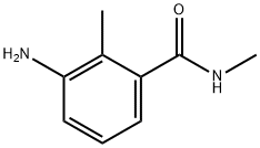 3-氨基-N,2-二甲基苯甲酰胺 结构式