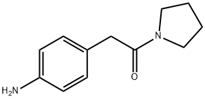 2-(4-氨基苯基)-1-1-	吡咯烷乙酮 结构式