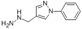 4-(HYDRAZINOMETHYL)-1-PHENYL-1H-PYRAZOLE 结构式