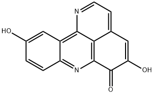 5,10-Dihydroxy-1,7-diaza-6H-benz[de]anthracen-6-one 结构式