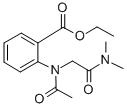 ANTHRANILIC ACID, N-ACETYL-N-(DIMETHYLCARBAMOYLMETHYL)-, ETHYL ESTER 结构式