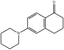 6-(哌啶-1-基)-3,4-二氢萘-1(2H)-酮 结构式