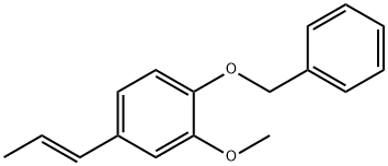 1-苄氧基-2-甲氧基-4-丙烯基苯 结构式