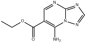 7-氨基[1,2,4]三唑并[1,5-A]嘧啶-6-甲酸乙酯 结构式