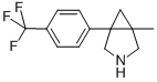 1-methyl-5-[4-(trifluoromethyl)phenyl]-3-azabicyclo[3.1.0]hexane 结构式