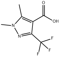 1,5-dimethyl-3-(trifluoromethyl)-1h-pyrazole-4-carboxylic acid 结构式